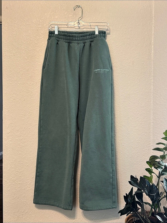 Comfort Clothing Pants - Comfort Clothing Wide Leg Pants in Green Size Medium Like New